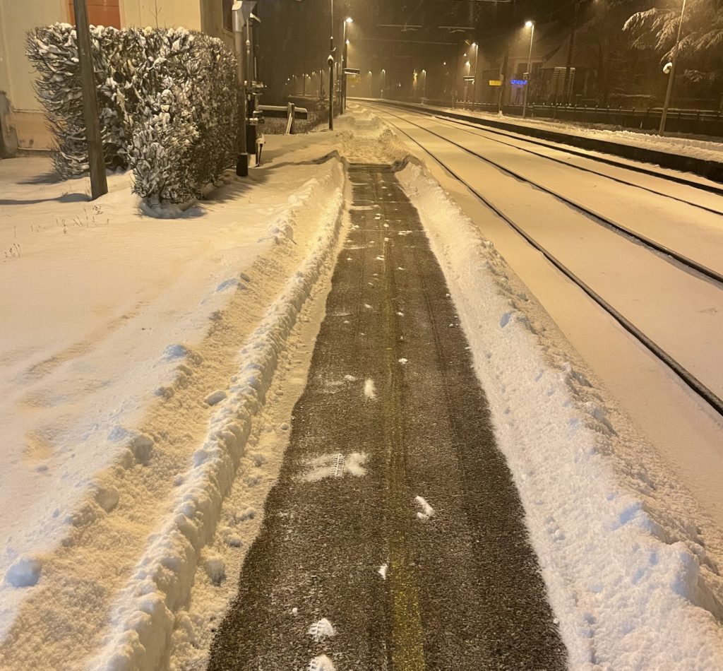 déneigement gare